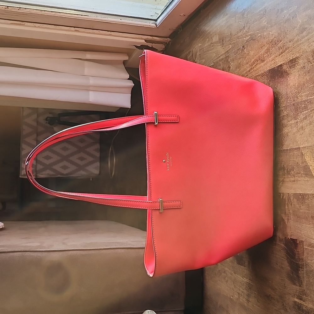Kate Spade Watermelon colored bag.
